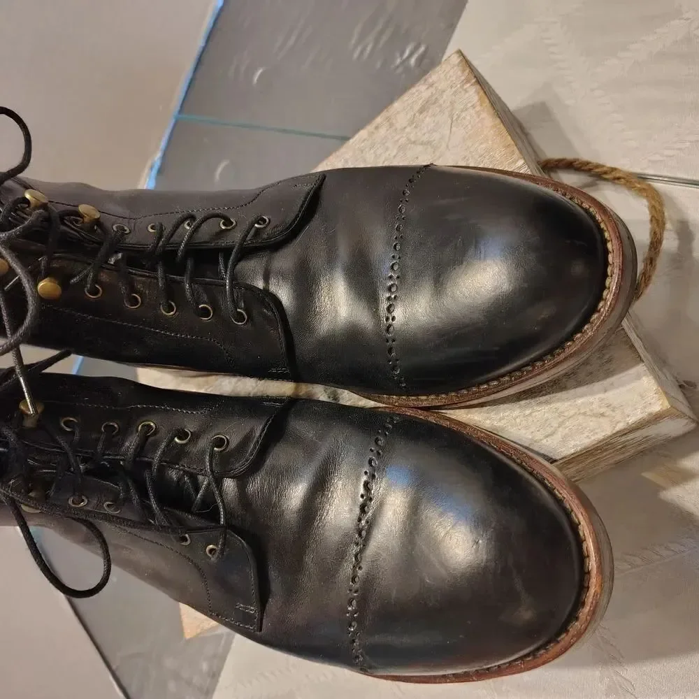 Cole Haan Black Leather Men's Boots Size. 10.5 WIDE
